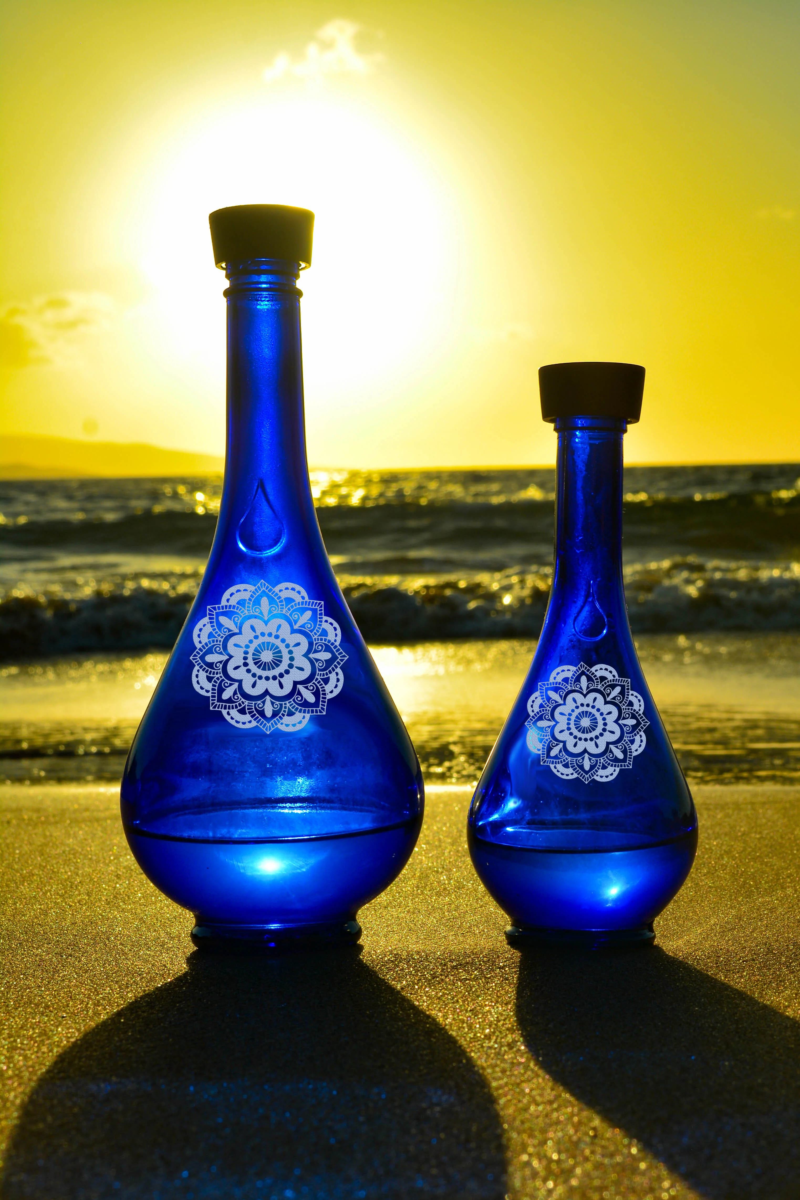 Genie LARGE Sandblasted  Water Drops 750ml/25 oz - Image 18