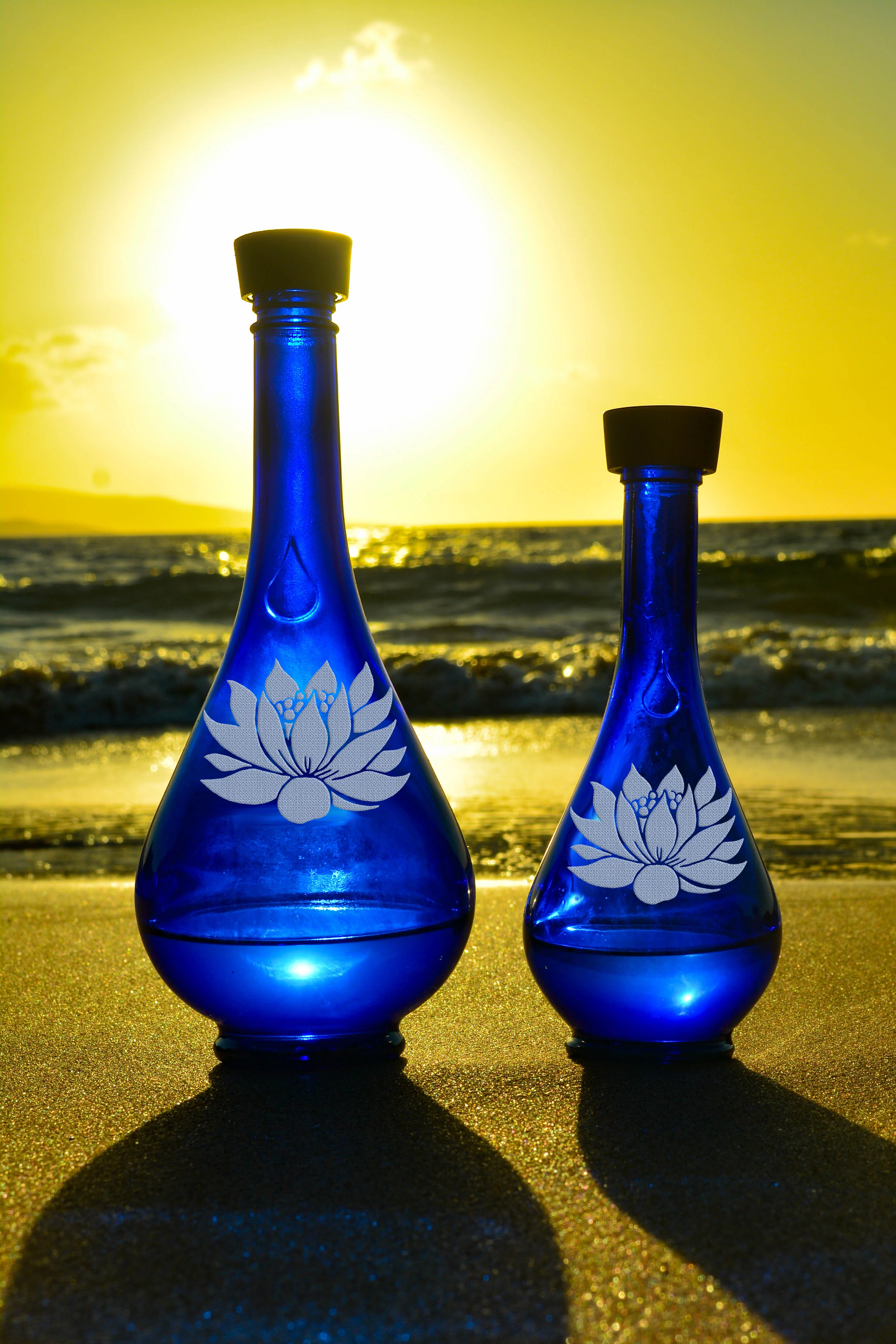 Genie LARGE Sandblasted  Water Drops 750ml/25 oz - Image 16