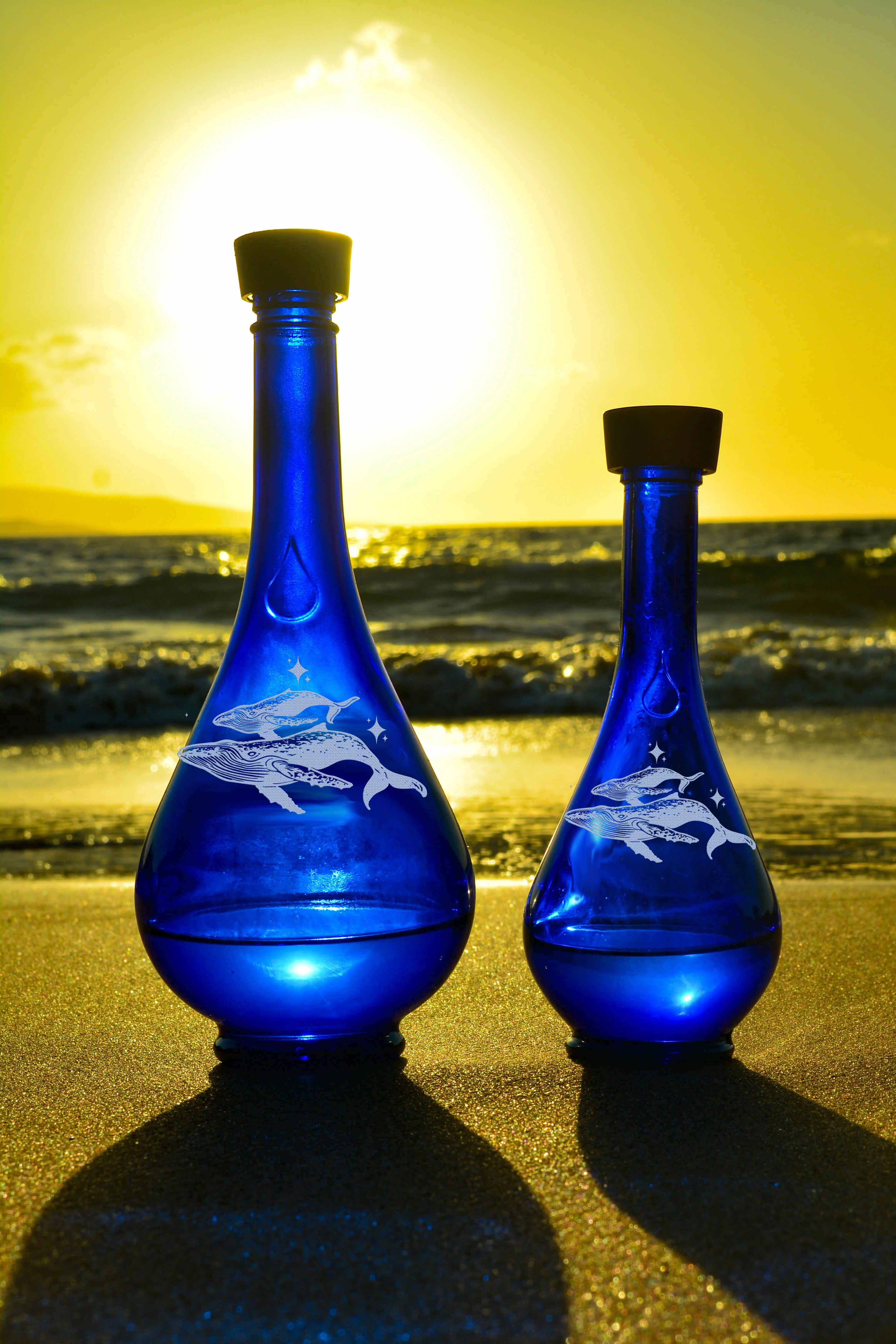 Genie LARGE Sandblasted  Water Drops 750ml/25 oz - Image 17