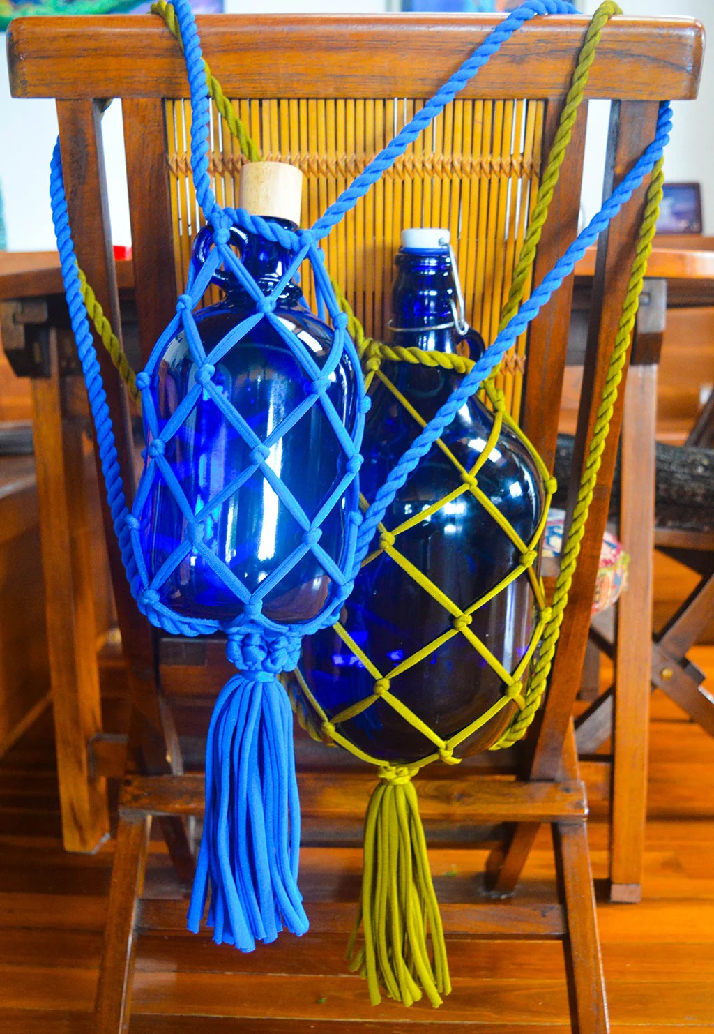 String Bottle BackPack XL w/Tassel for 1L, 2L and 5L all in ONE! - Image 5